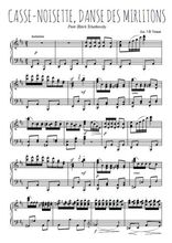 Téléchargez l'arrangement pour piano de la partition de Casse-noisette, Danse des mirlitons en PDF